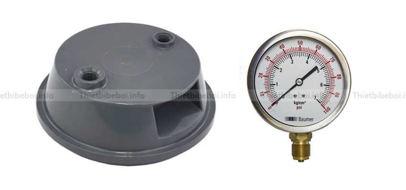Đồng hồ đo áp suất của bình lọc Cartridge Emaux CF75 D225mm | Bilico