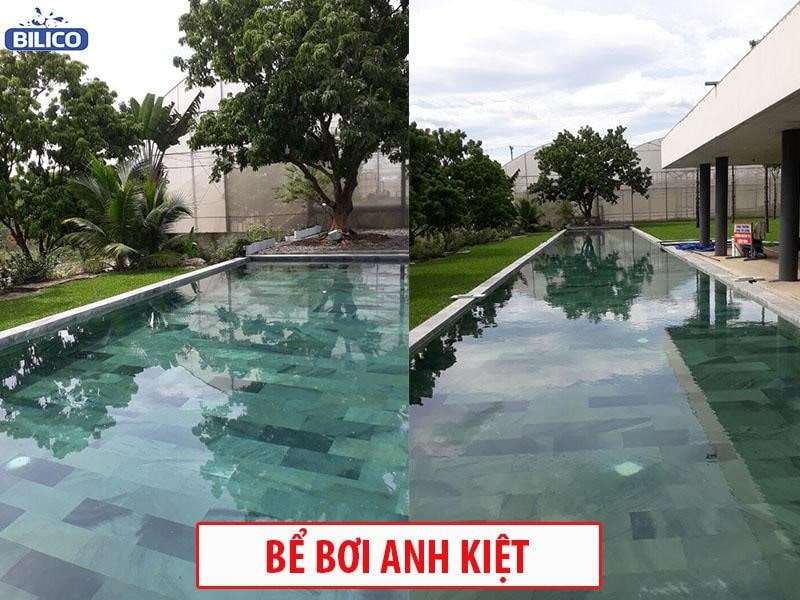 Hình ảnh công trình bể bơi của anh Kiệt | thietbibeboi.info