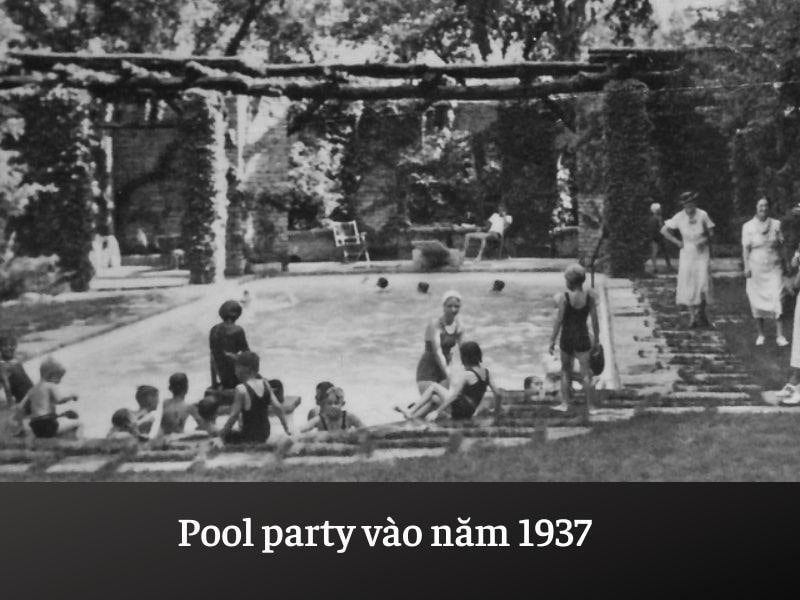 tiệc bể bơi vào năm 1937