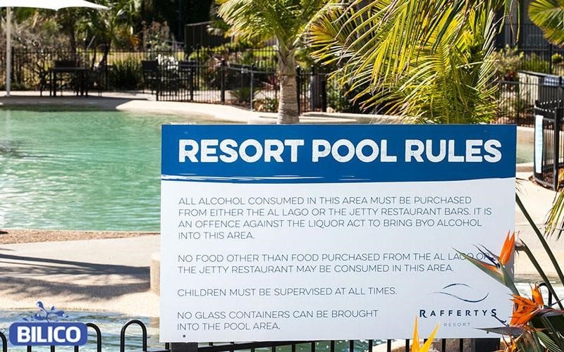 Resort Pool Rules