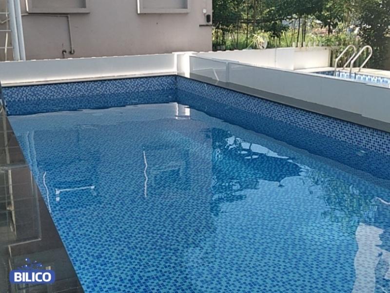 Hình ảnh công trình bể bơi chị Tuyết tại Xanh Villa, Sóc Sơn, Hà Nội
